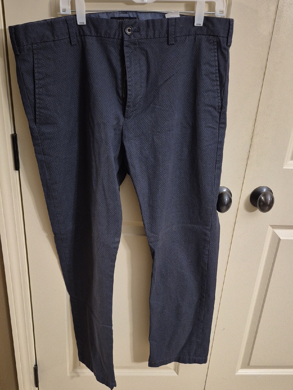 Banana Republic Men's Navy Textured Chinos